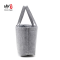 popular and portable wool leather felt laptop bag